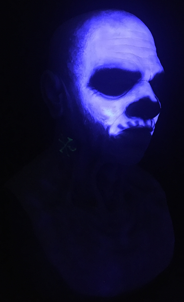 Clarence the Old Man Silicone Mask - Voodoo with UV - Image 5