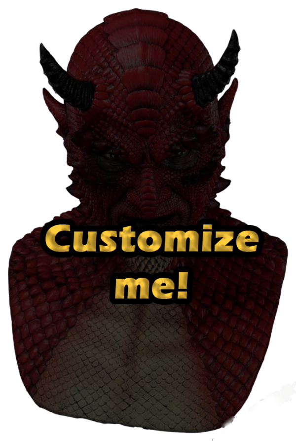 Belial the Demon Silicone Mask - Fully Customizable