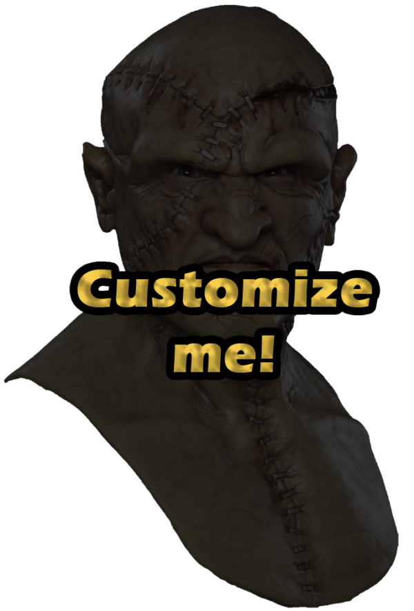 Boris the Creature Silicone Mask - Fully Customizable