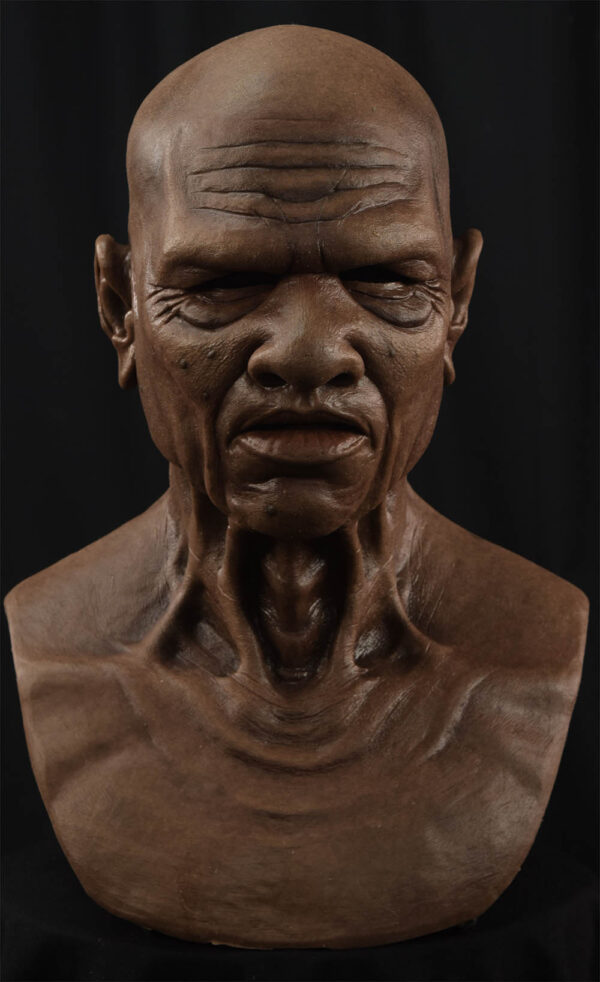 Clarence the Old Man Silicone Mask - African Dark