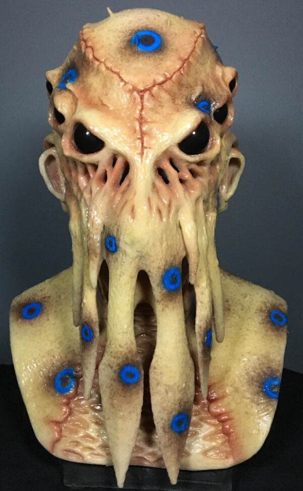 Cthulhu Silicone Mask - Yellow with Blue Rings - Image 2