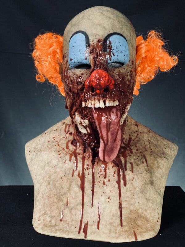 Buckshot the Zombie Silicone Mask - Clown with Hair