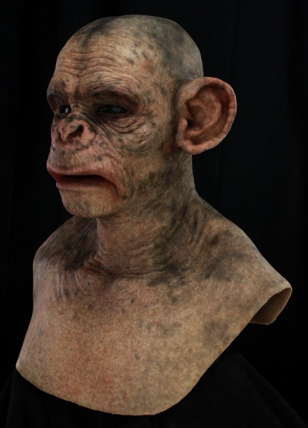 Ape Man Silicone Mask - Light Chimpanzee - Image 5