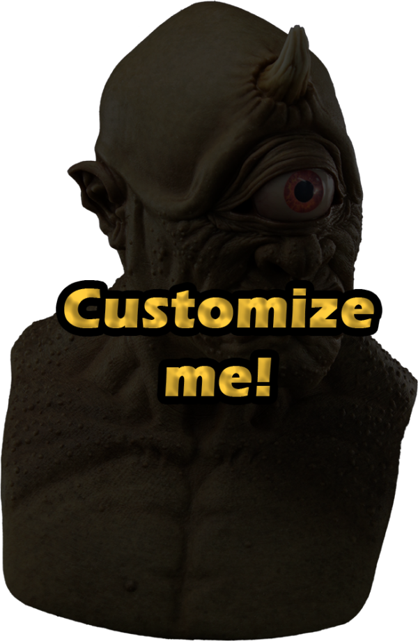 Balor the Cyclops Silicone Mask- Fully Customizable