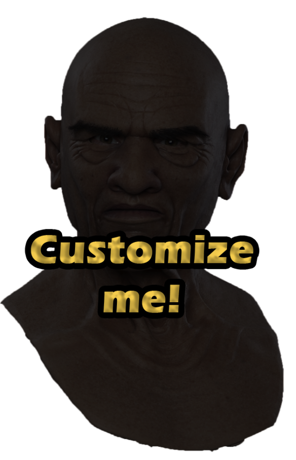 Clarence the Old Man Silicone Mask - Fully Customizable