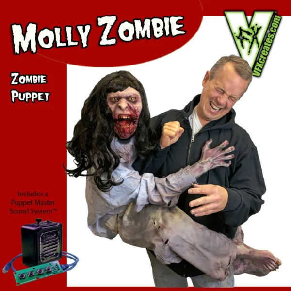 Attack Zombie Molly Puppet w/moving mouth