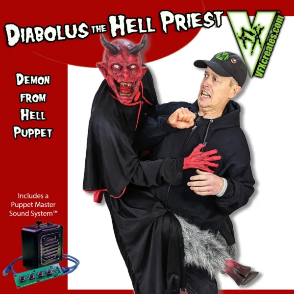 Diabolus the Hell Priest Puppet w/moving mouth