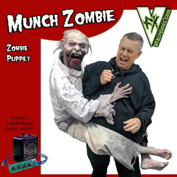 Munch Zombie Puppet w/moving mouth